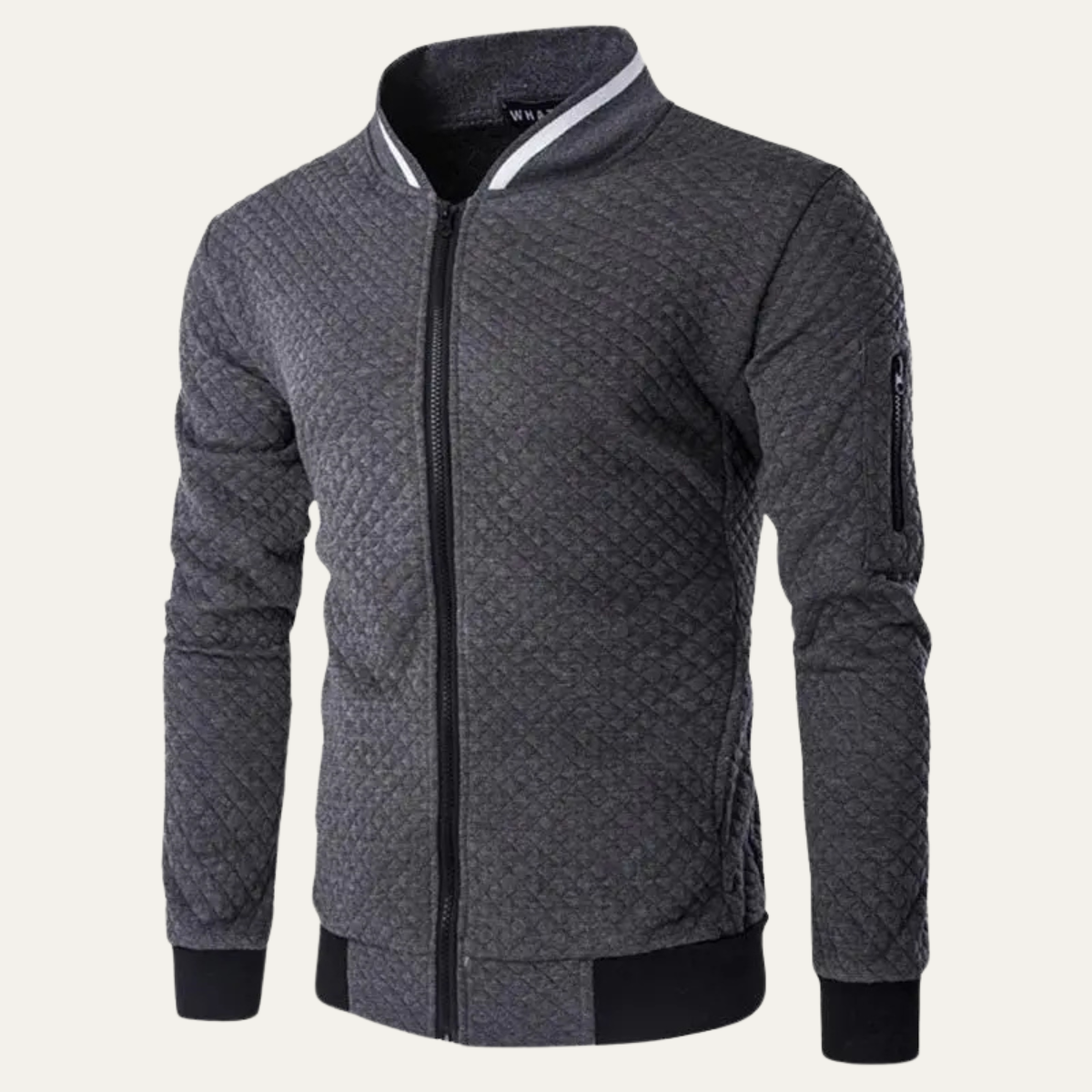 The Ridgepark Men's Zip Up Lightweight Quilted Bomber Jacket