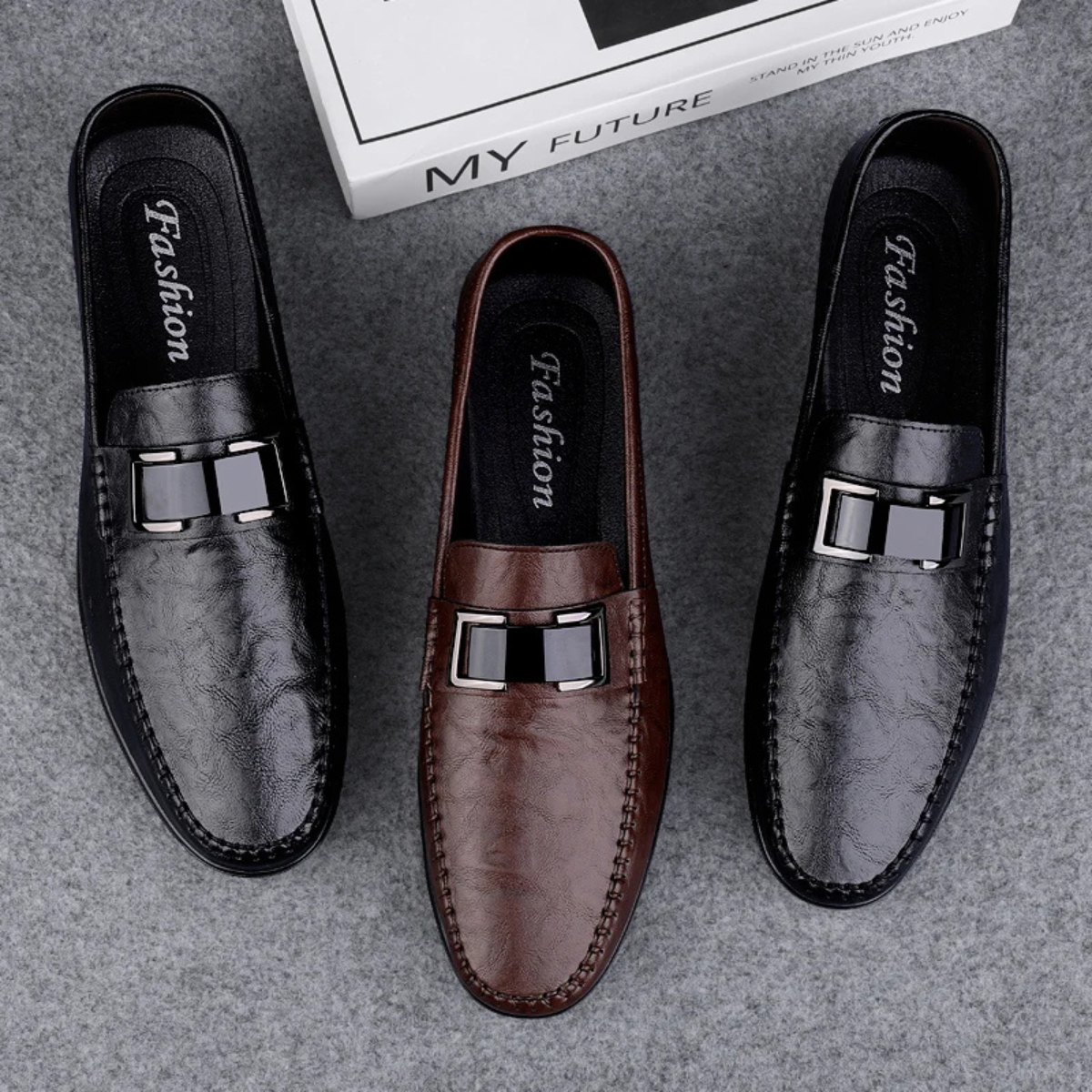 The Willowbend Men's Business Faux Leather Slip On Loafers