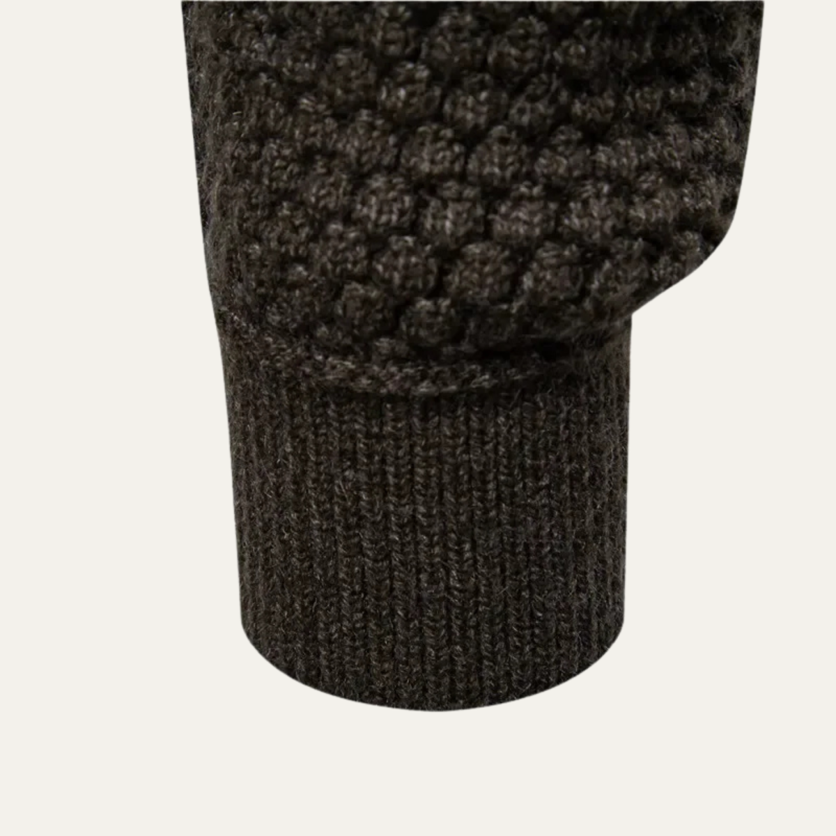 The Caprera Men’s Classic Knitted Crew Neck Textured Sweater