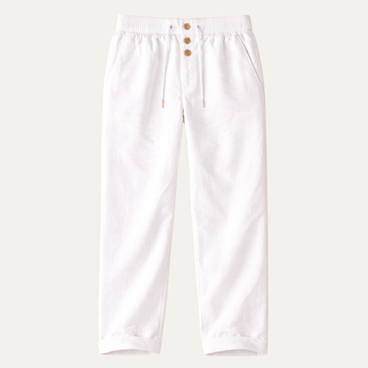 The Glenhaven Hill Men’s Breathable Straight Leg Cotton Linen Pants