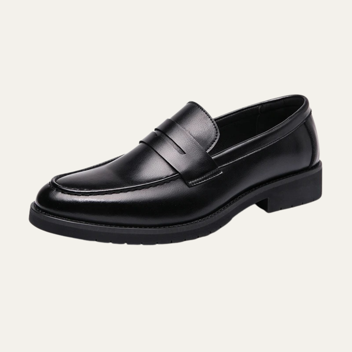 The Crestfield Men’s Soft Faux Leather Slip On Business Loafers