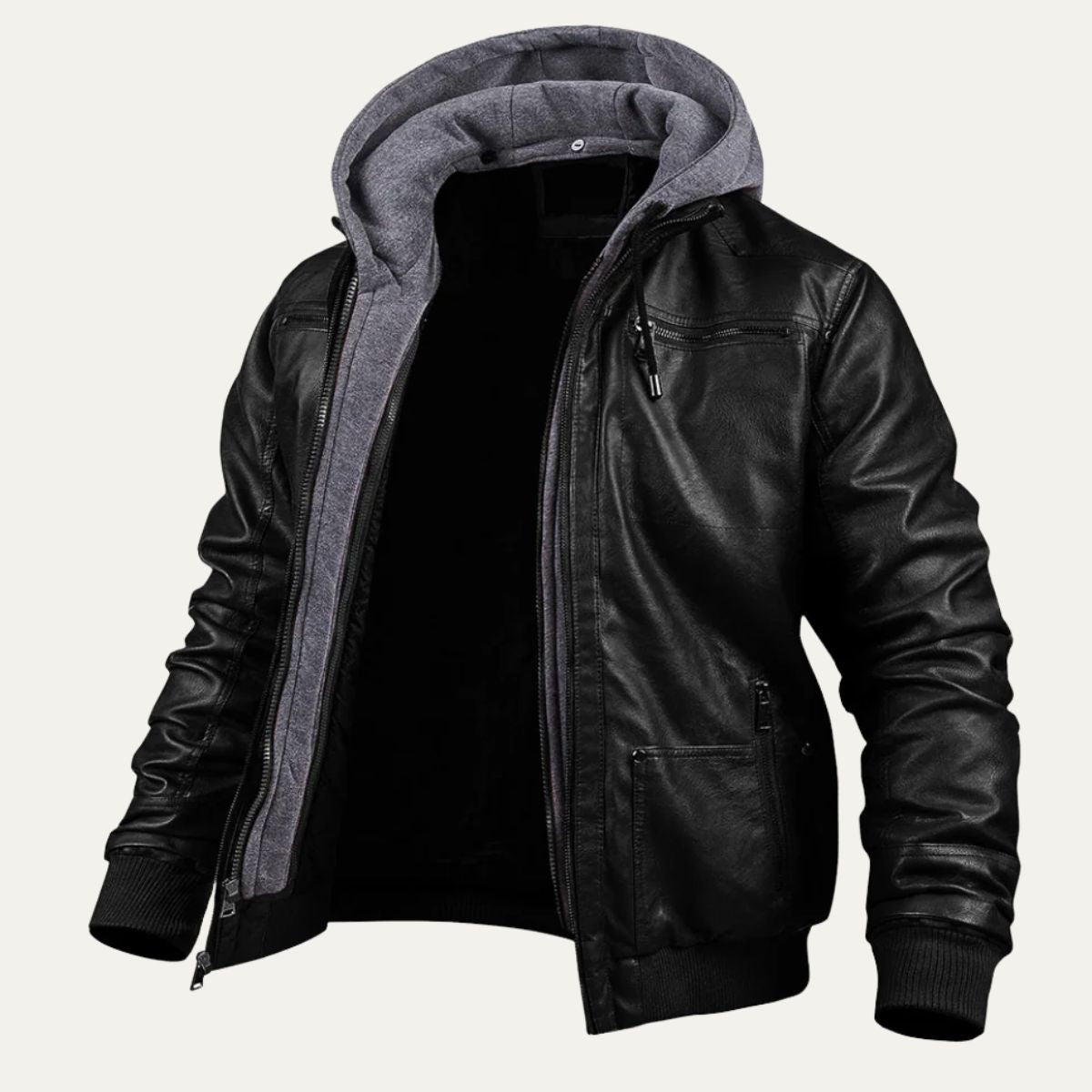 The Eversley Modern and Warm Leather Jacket for Men