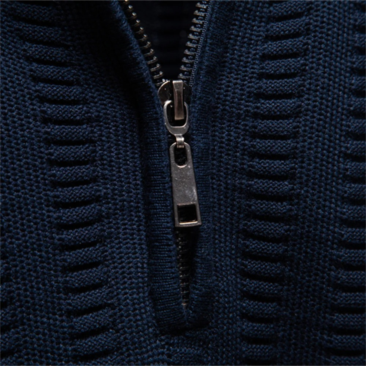 The Cotswold Men’s Half Zip Knit Winter Sweater
