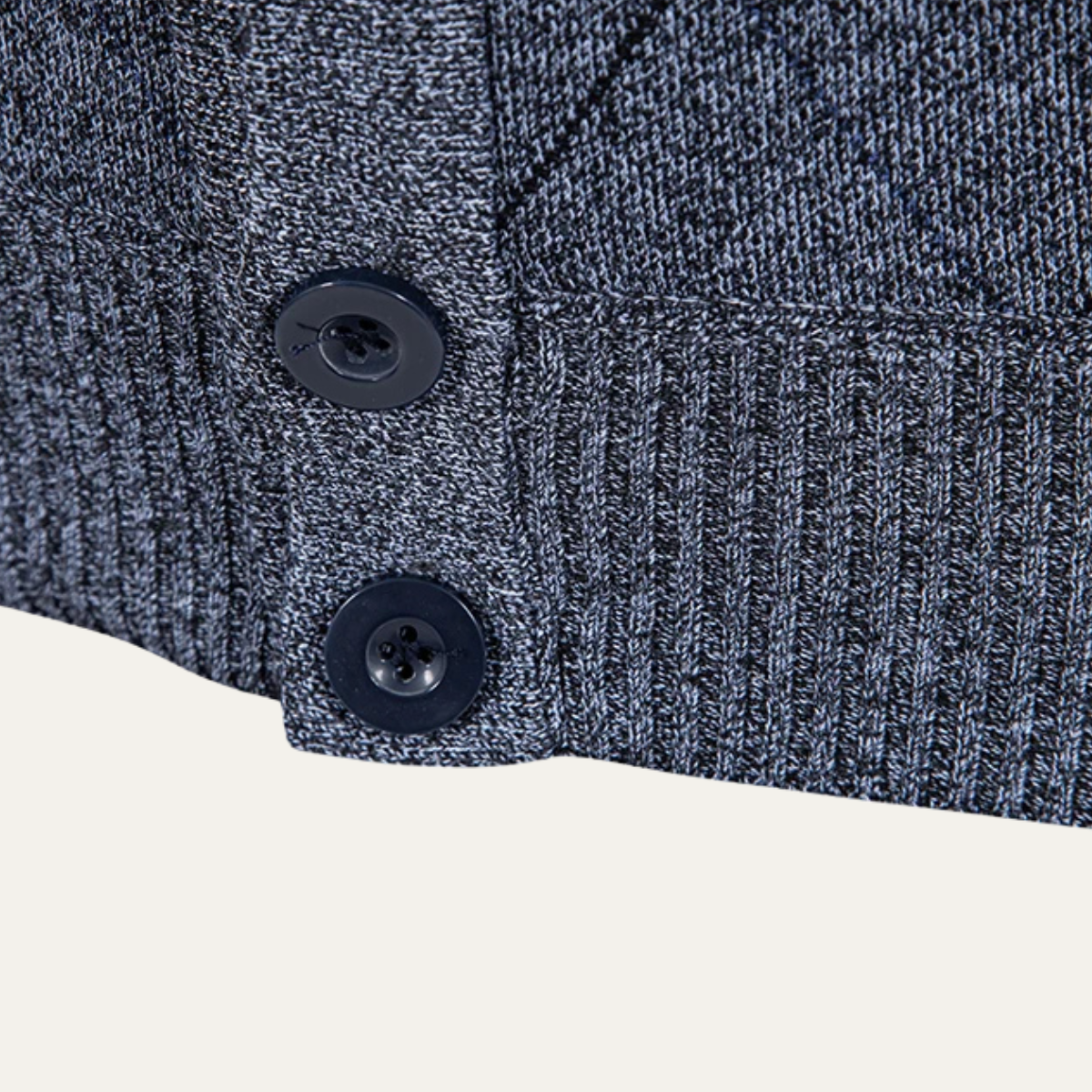 The Brightwood Men’s Winter Fleece Knit Plaid V Neck Cardigan