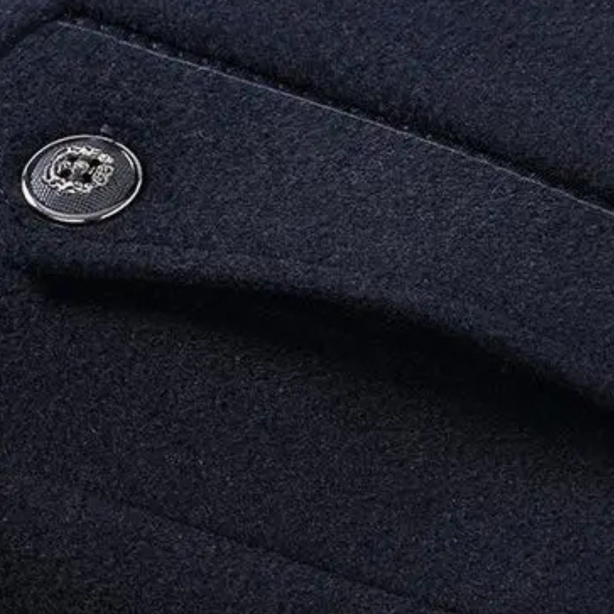 The Kensington Men's Business Wool Blend Long Winter Coat