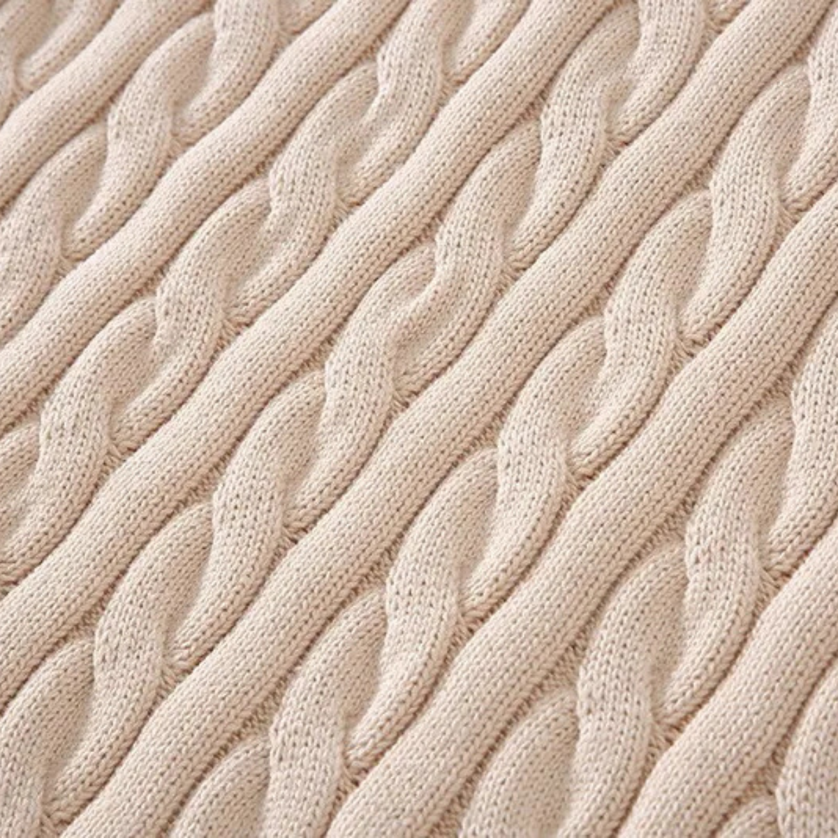 The Ashmeadow Men’s Soft 100% Cotton Cable Knit Half Zip Sweater