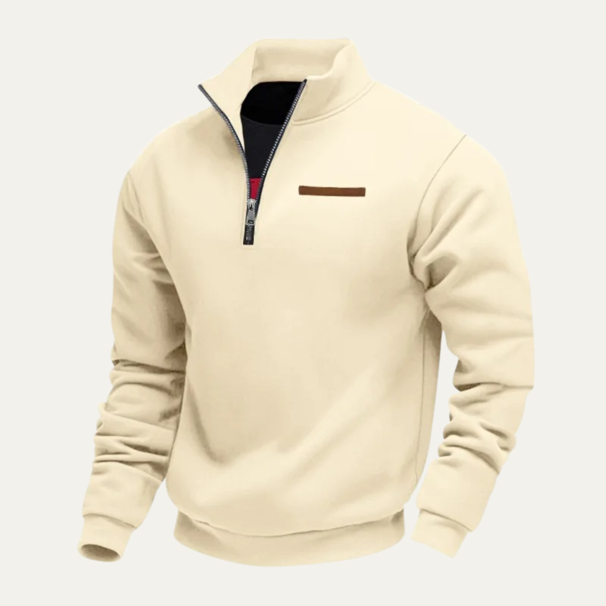 The Wexley Men’s Warm Stand Collar Casual Half Zip Sweater