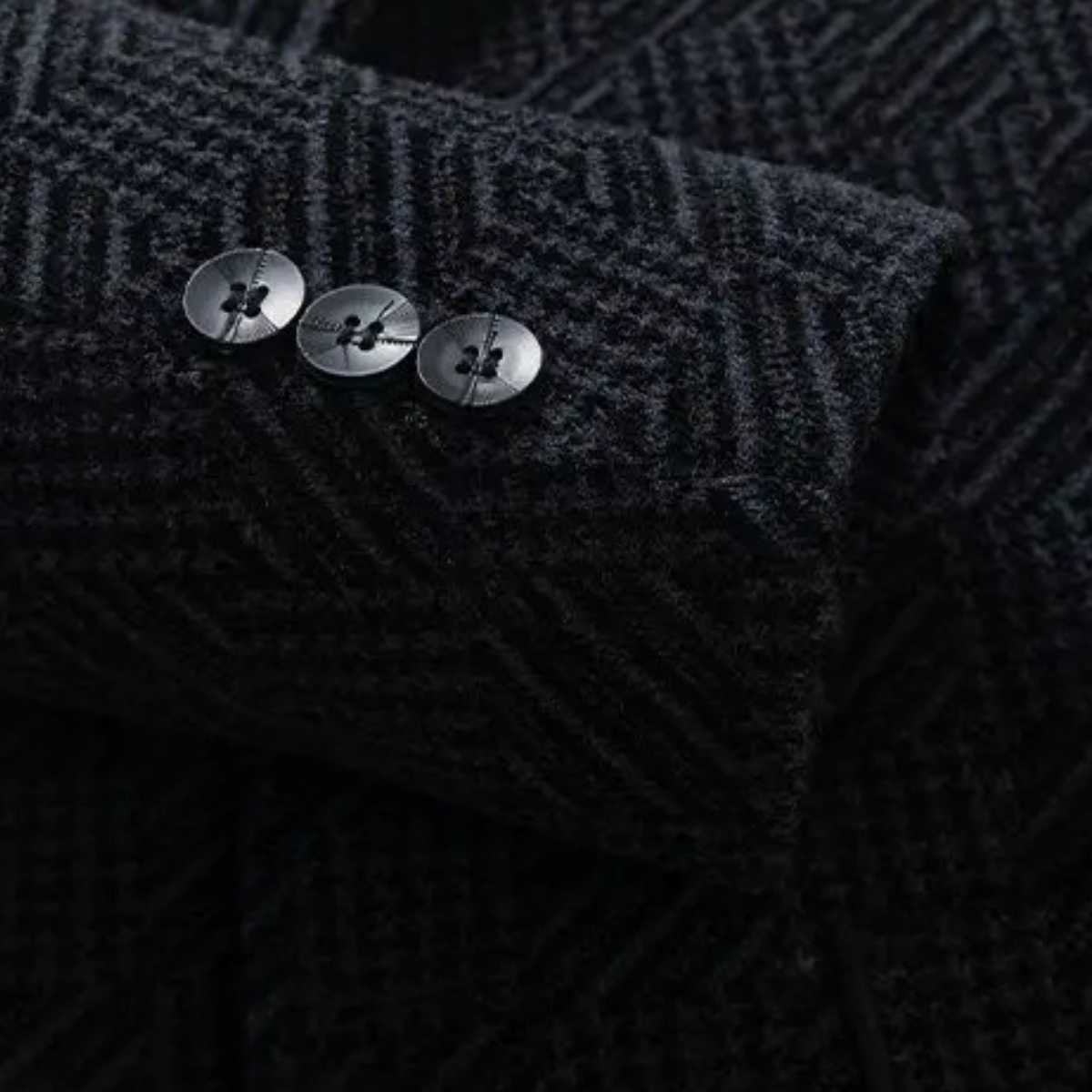 The Mandello Men’s Business Chenille Winter Blazer with Soft Fur Lining