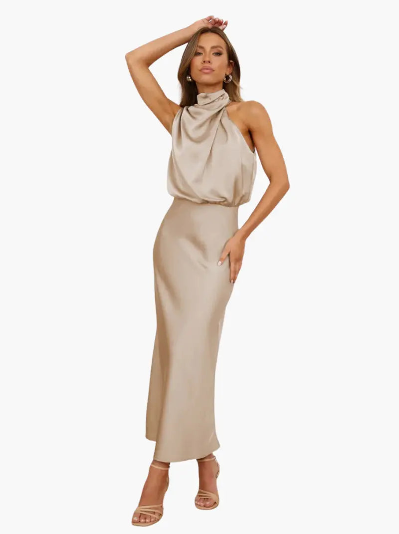 Women's Sleeveless Occasion Maxi Dress
