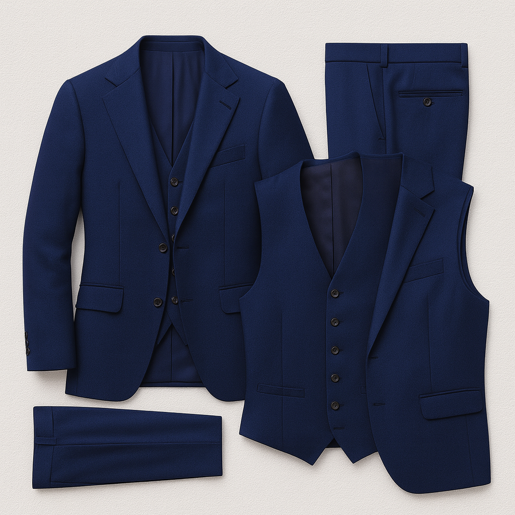 The Sulmona Men’s 3 Piece Suit – Blazer, Waistcoat &amp; Trousers