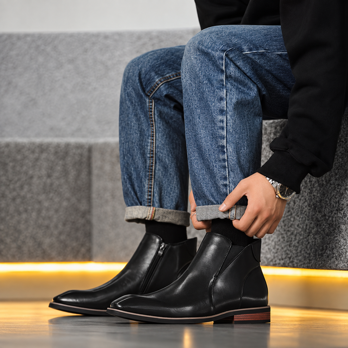 The Corte Madera Men’s Side Zip Chelsea Boots