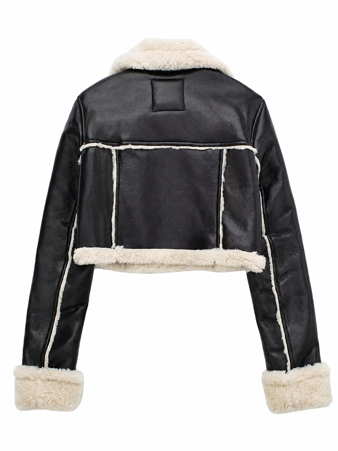 Women's Vintage Jacket with Faux Fur Trim