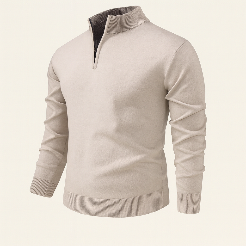 The Warwick Quarter Zip Sweater for Men