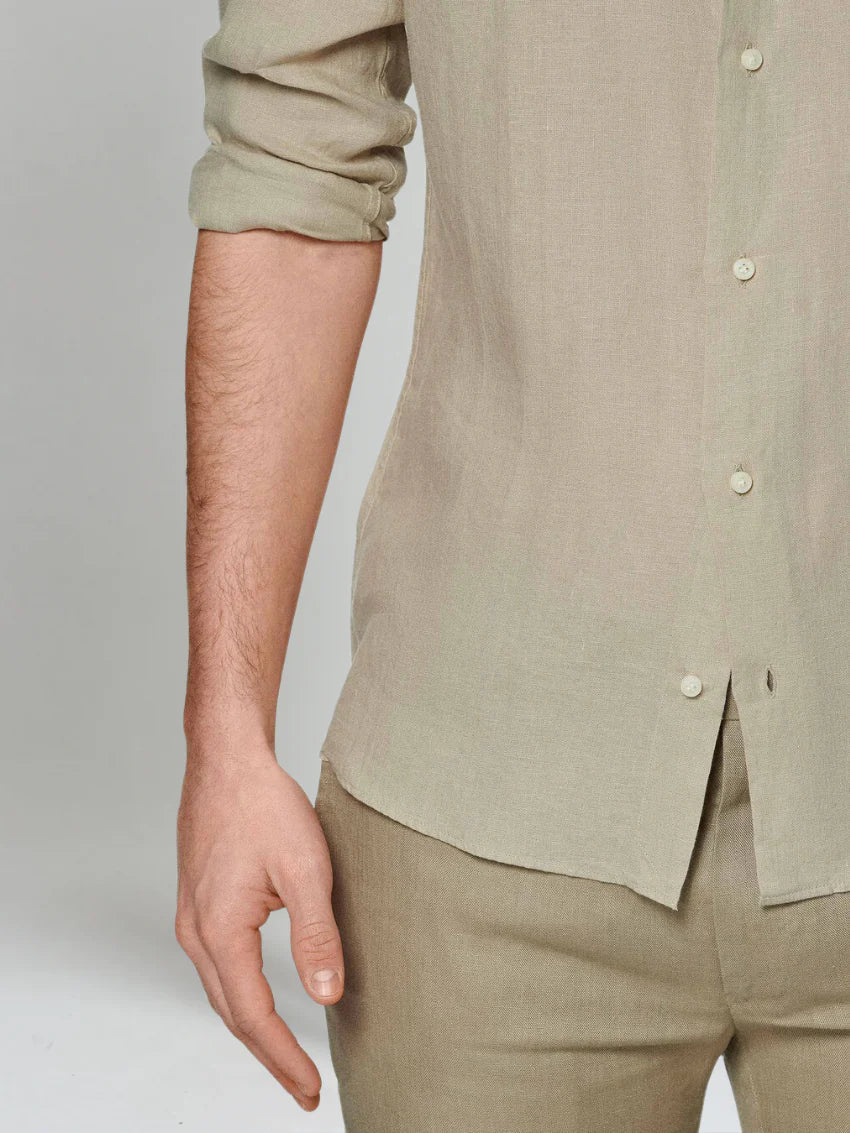 The Matera Men's Premium Linen Button Up Shirt