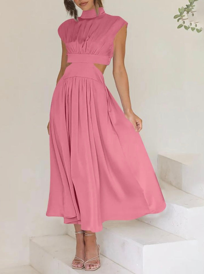 Women's Sleeveless Gown with Side Detail