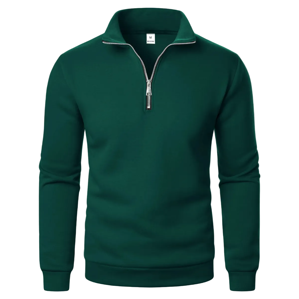 The Malibu Men’s Slim Fit Quarter Zip Mock Neck Sweater
