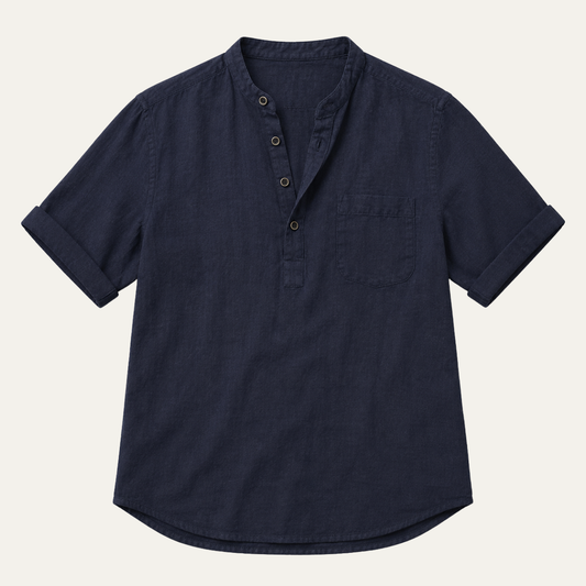 The Lecce Men's Casual Linen Collar Shirt