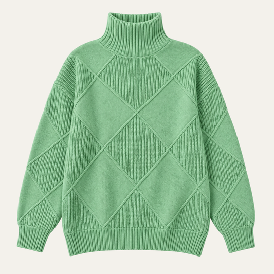 Women's High Neck Knit Sweater