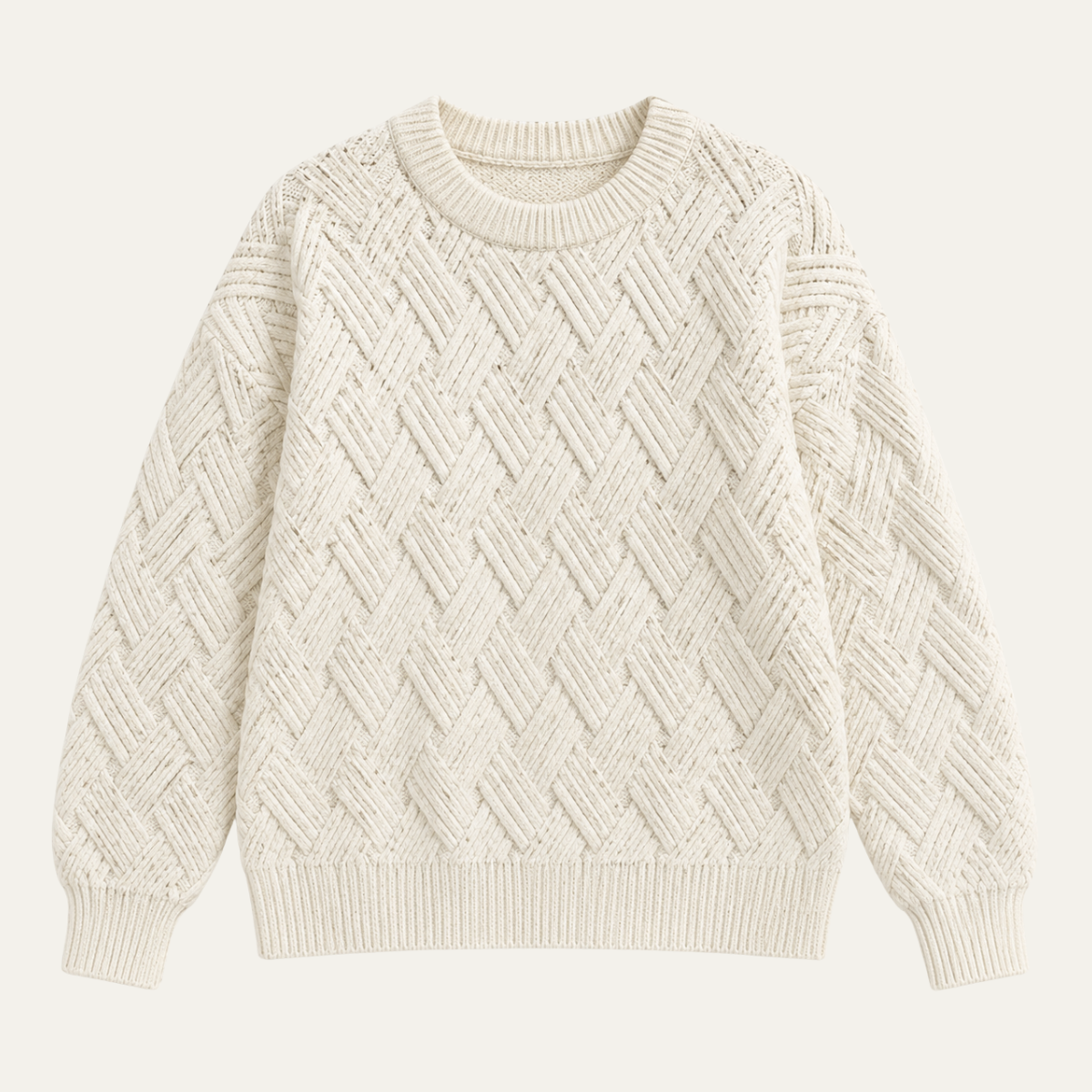 Women's Cable Knit Crewneck Sweater