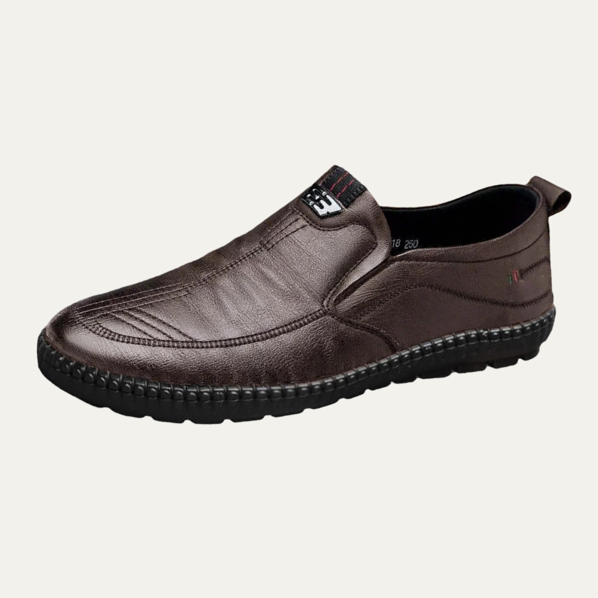 The Tiburon Men’s Casual Leather Slip On Walking Loafers