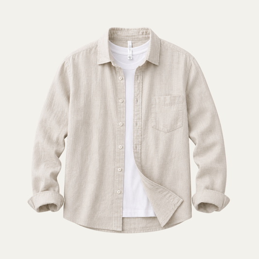 The Napa Men's Casual Linen Button Up Shirt