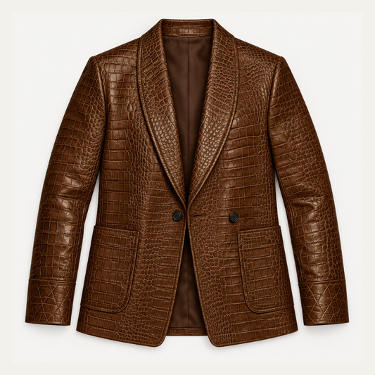 The Calistoga Men’s Slim Fit Embossed Blazer Jacket