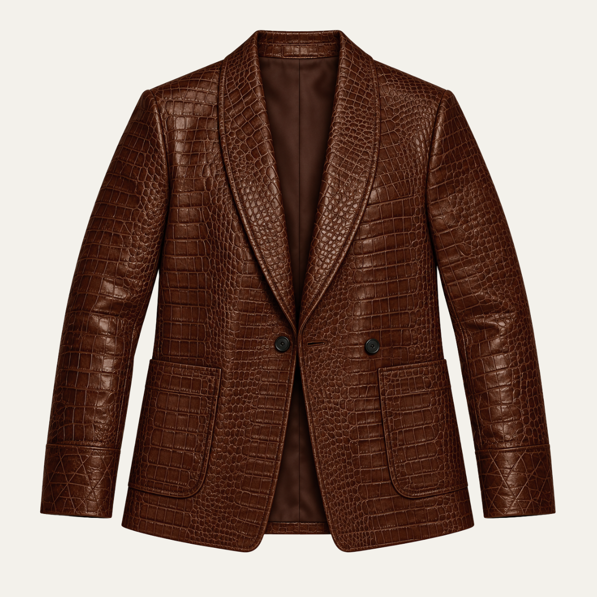 The Rutherford Men’s Slim Fit Embossed Business Jacket
