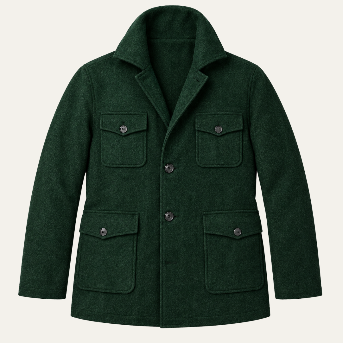 The Glen Ellen Men’s Multi Pocket Wool Blend Casual Jacket