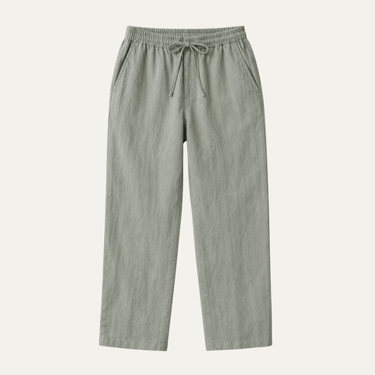 The Encino Men’s Elastic Waist Linen Drawstring Pants