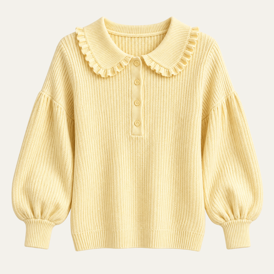 Women’s Ruffle Neck Knit Sweater