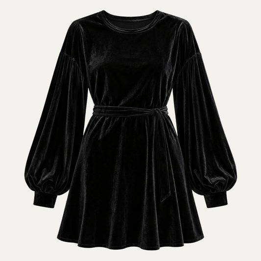 Women’s A Line Velvet Mini Dress