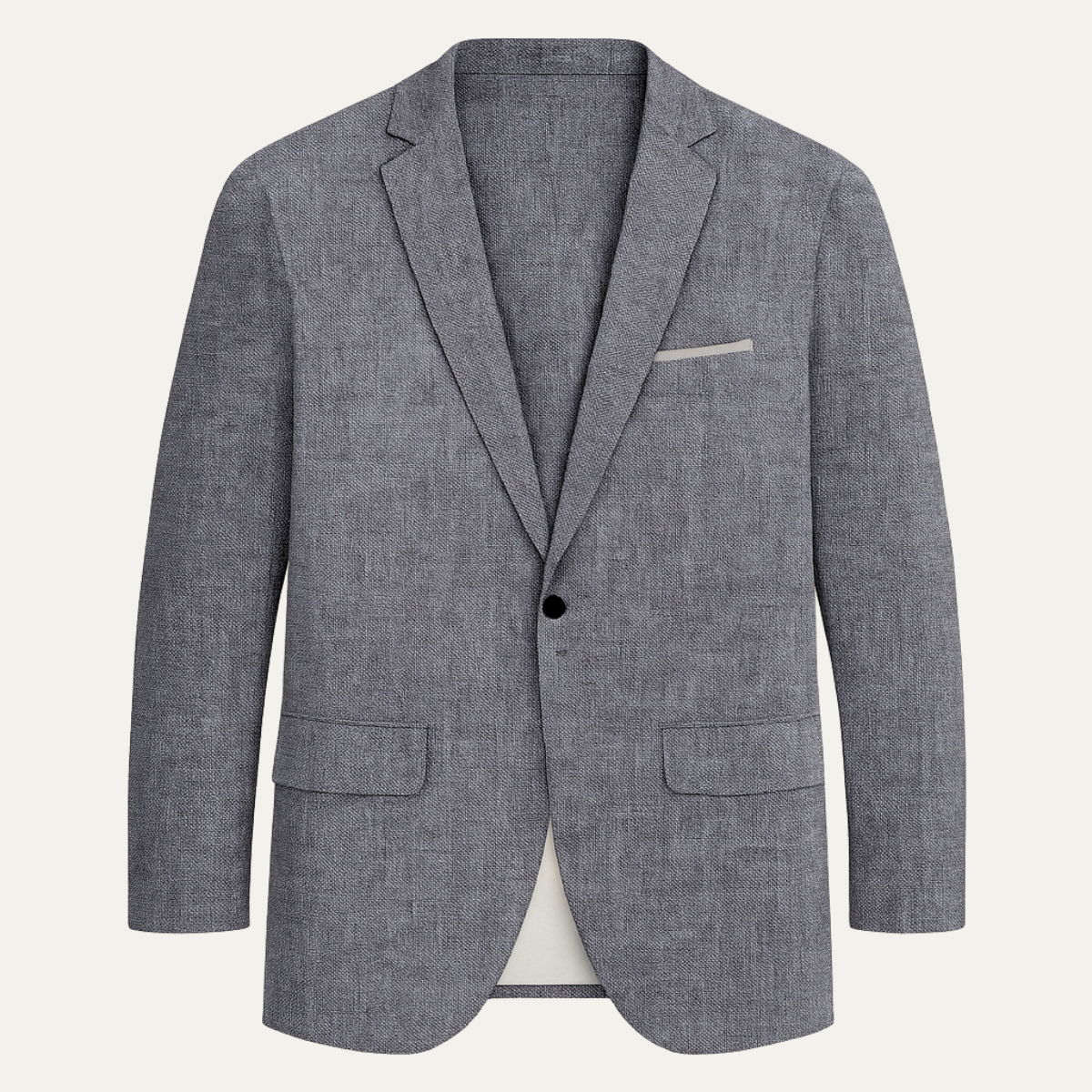 The Mandello Men’s Single Breasted Lightweight Slim Fit Linen Blazer Jacket