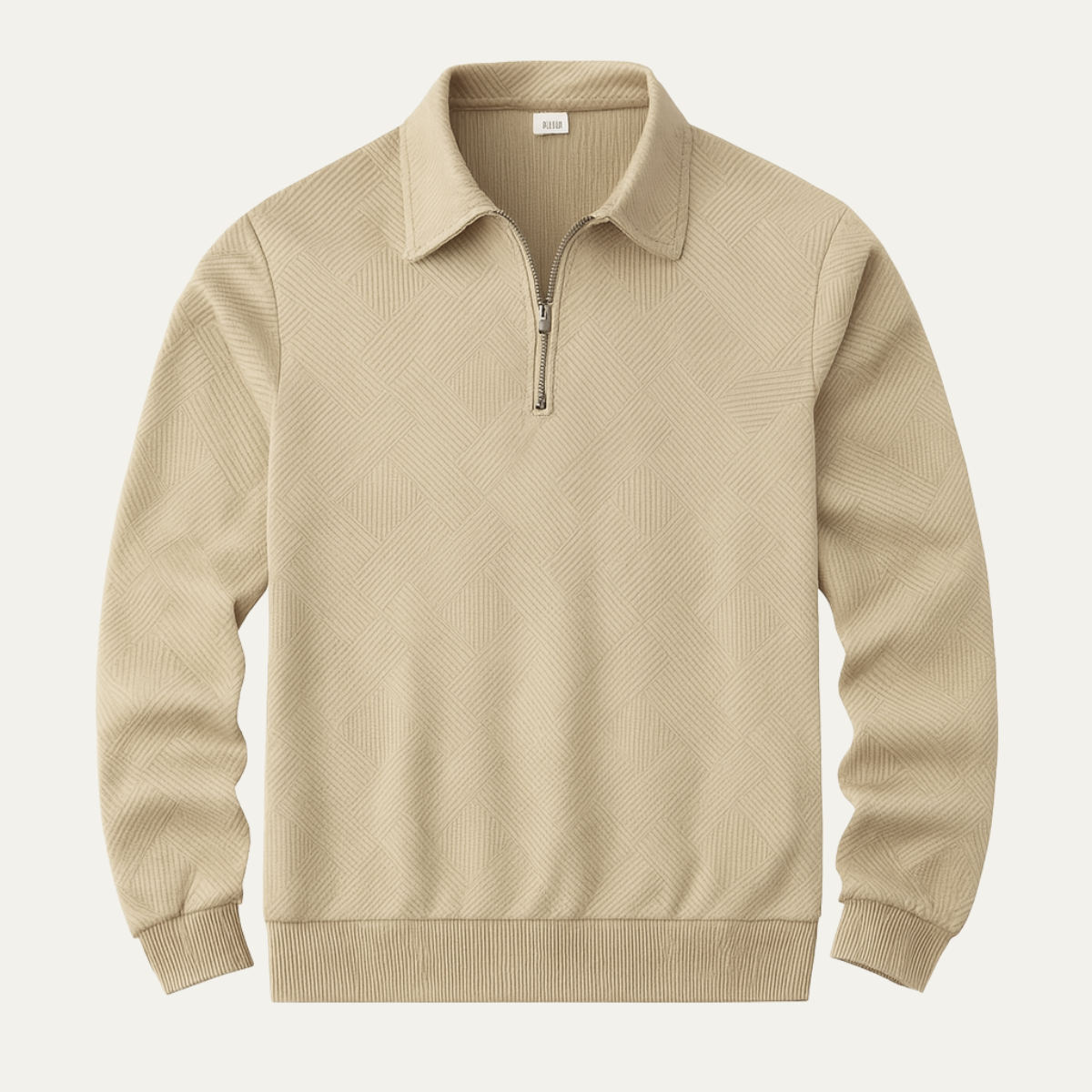 The Elgin Men's Casual Quarter Zip Polo Sweater