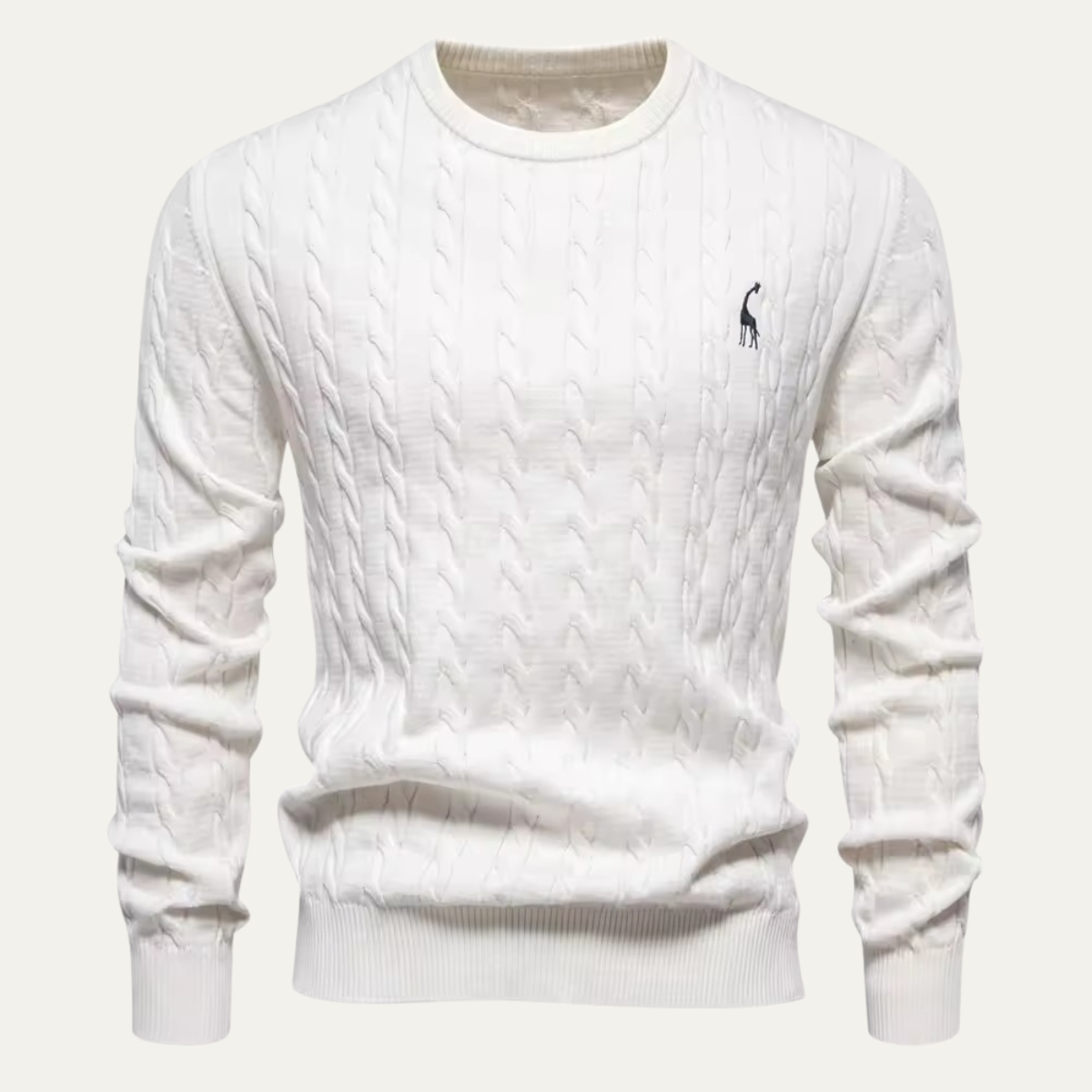 The Zaragoza Men’s Classic Crew Neck Knitted Sweater
