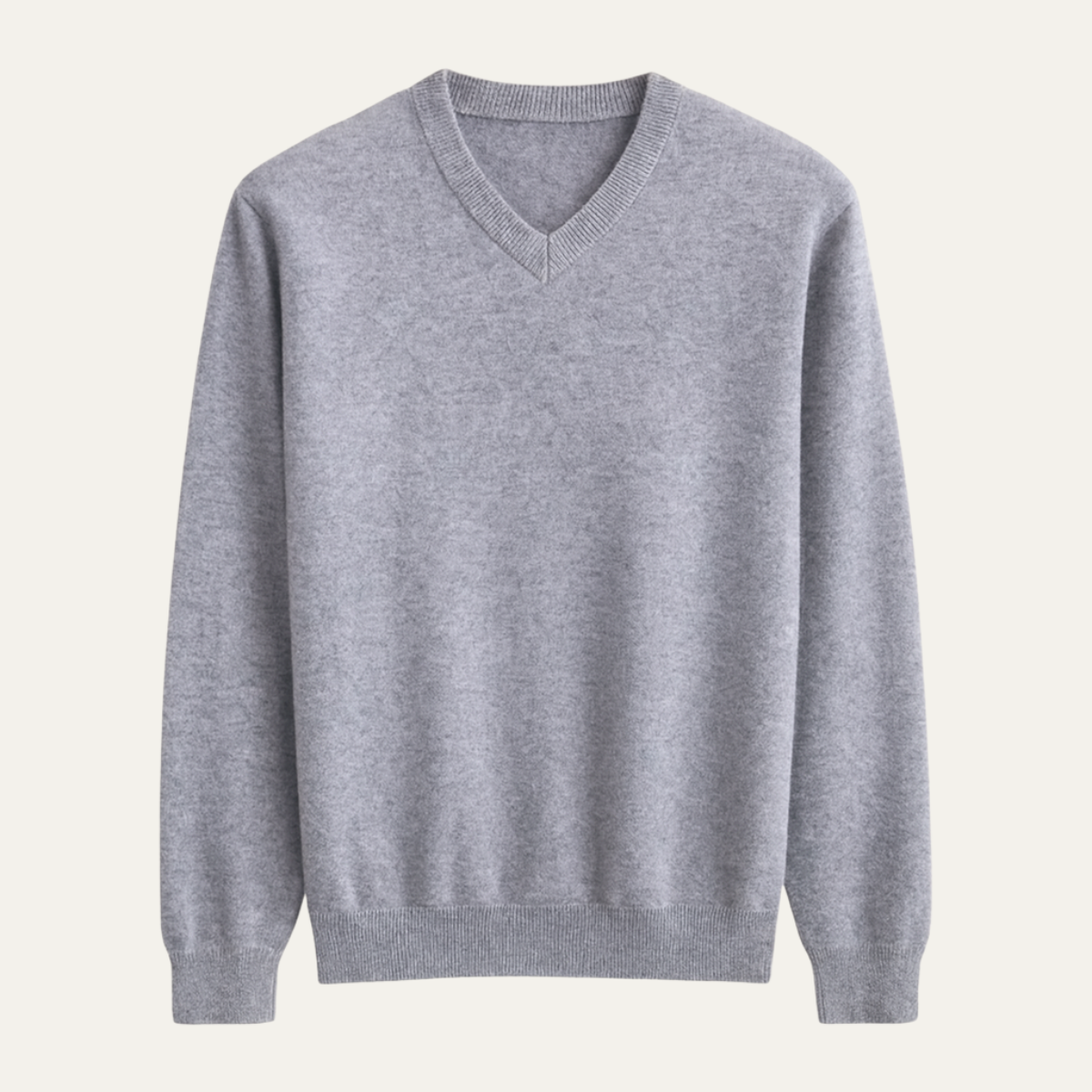 The Santander Men’s Luxury Knit Merino Wool V Neck Sweater