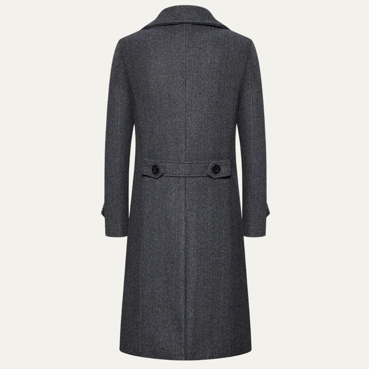 The Vicenza Men's Long Double Breasted Wool Trench Coat