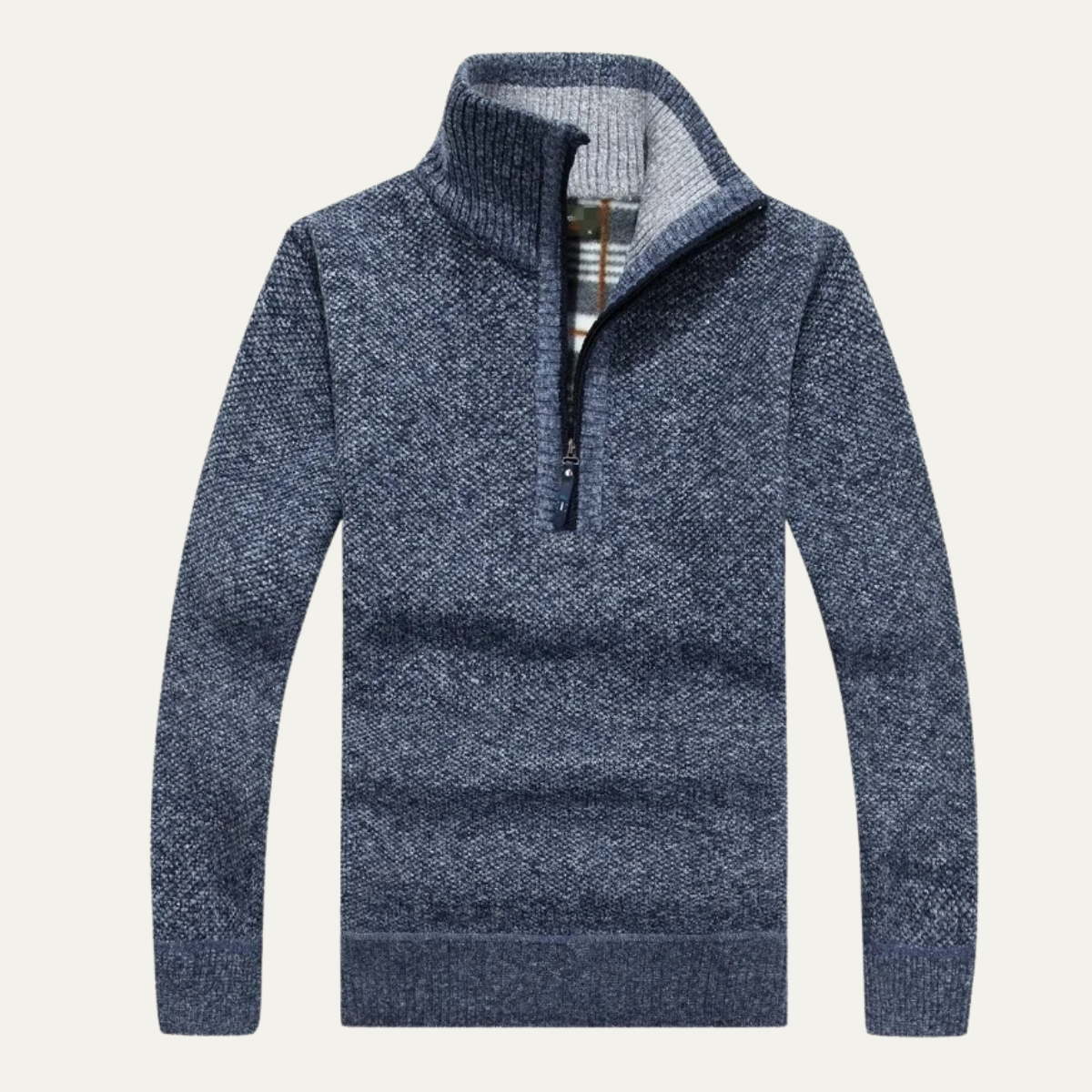 The Bolzano Men’s Fleece Thicker Half Zip Turtleneck Sweater