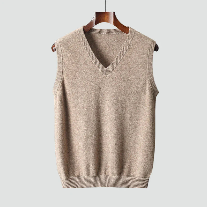 The Milan Men's V Neck Knit Cotton Vest