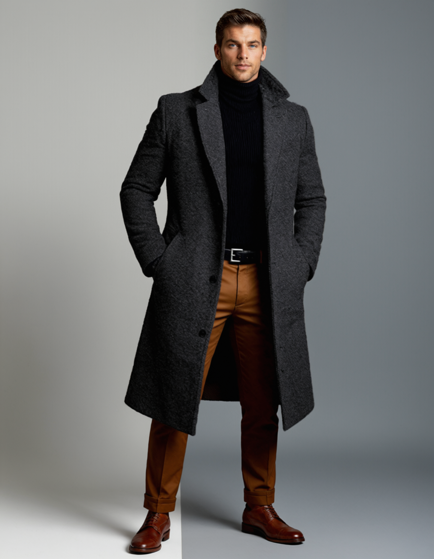 The Ridgeford Men’s Classic Cotton Winter Overcoat