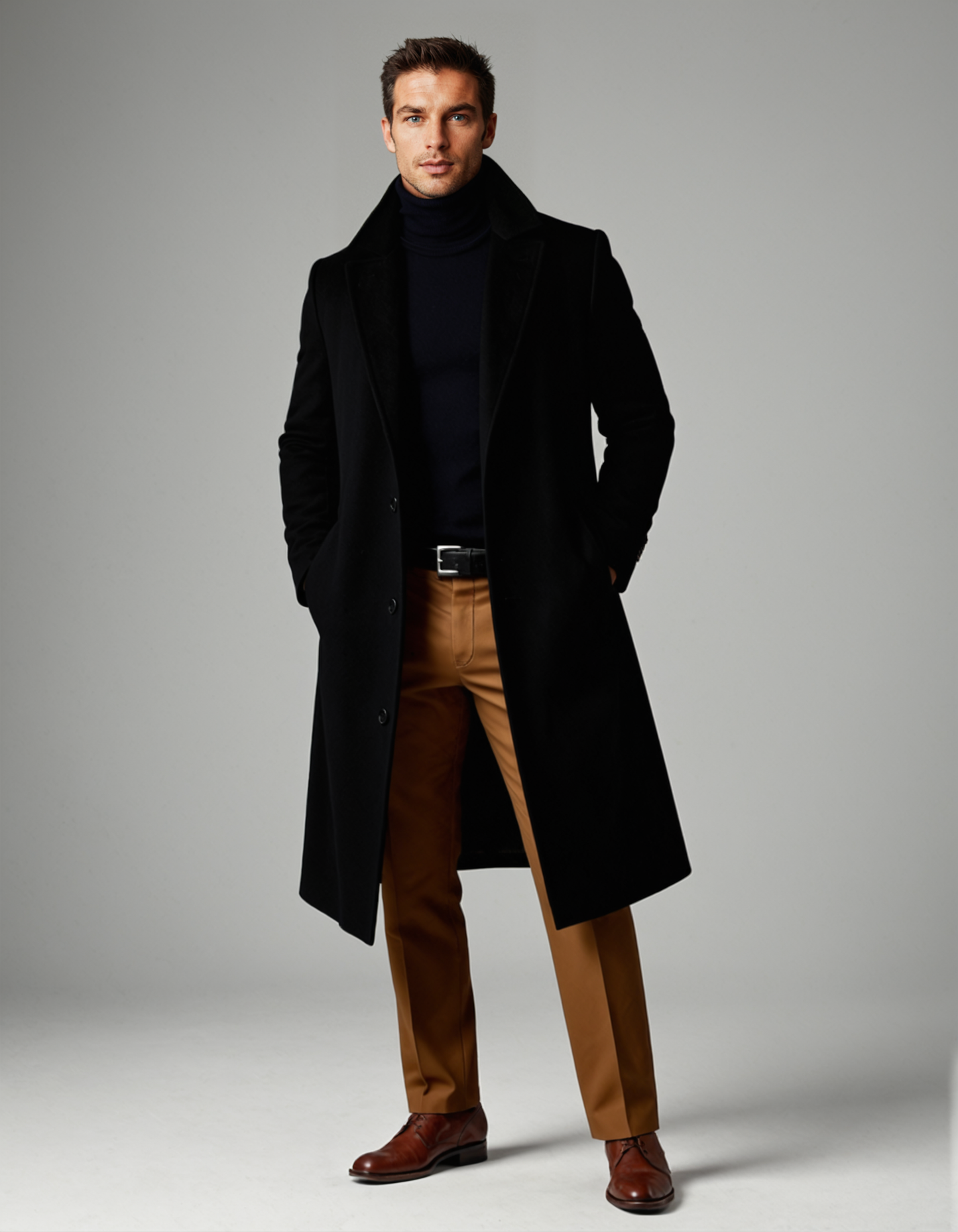 The Ridgeford Men’s Classic Cotton Winter Overcoat