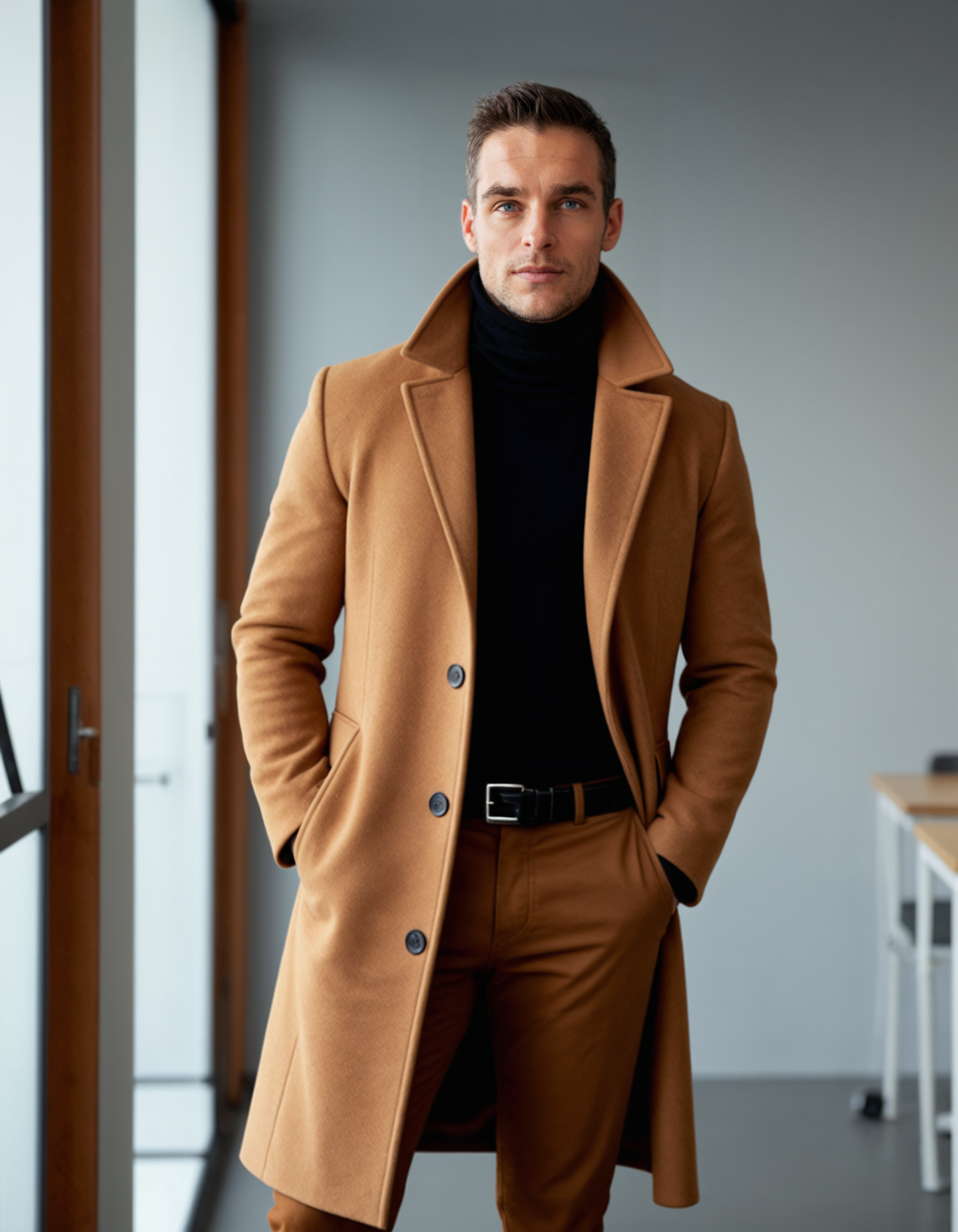 The Ridgeford Men’s Classic Cotton Winter Overcoat