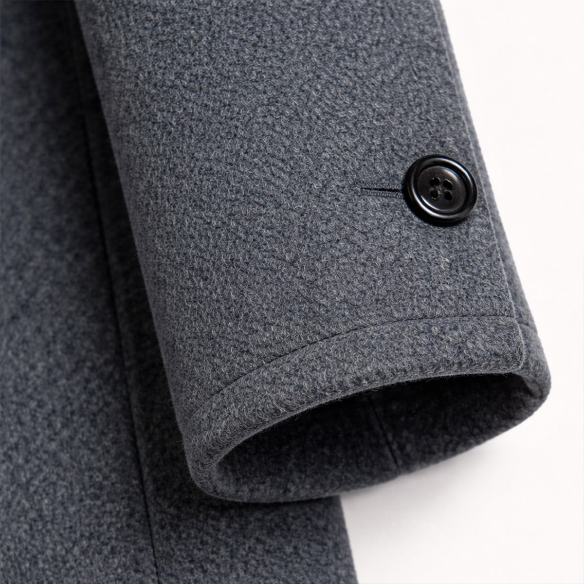 The Collingwood Men's Elegant Wool Blend Single Breasted Winter Trench Coat