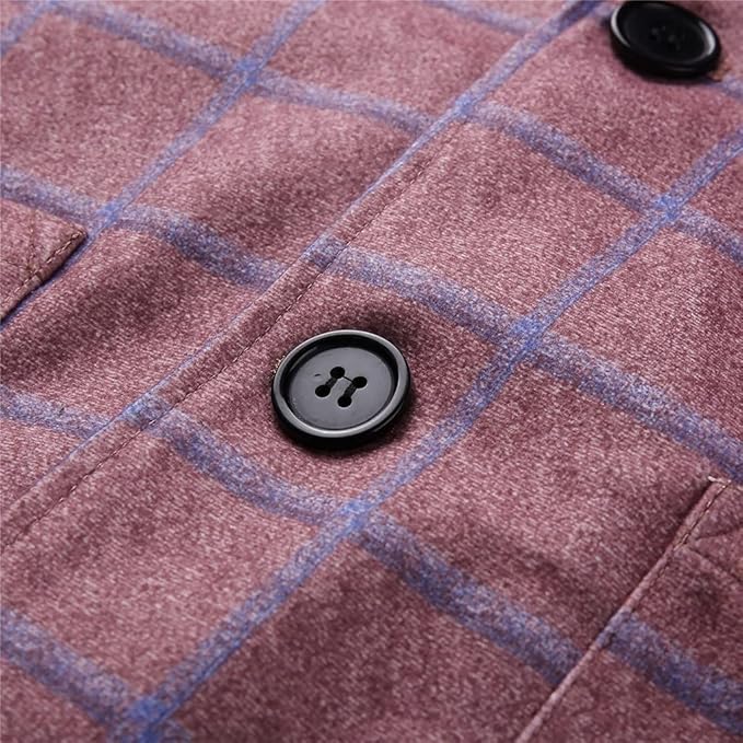 The Garda Porto Men’s Checked Double Breasted Plaid Blazer - Wedding Guest
