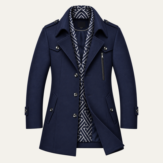 The Arcadia Men’s Mid Length Slim Fit Winter Coat