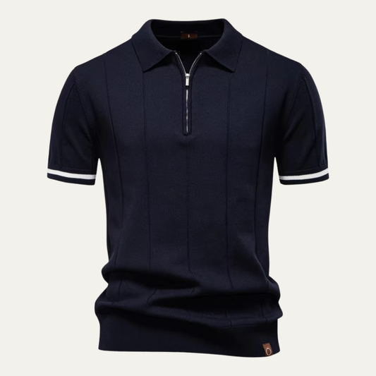 The Briarcliff Men’s Quarter Zip Polo Shirt