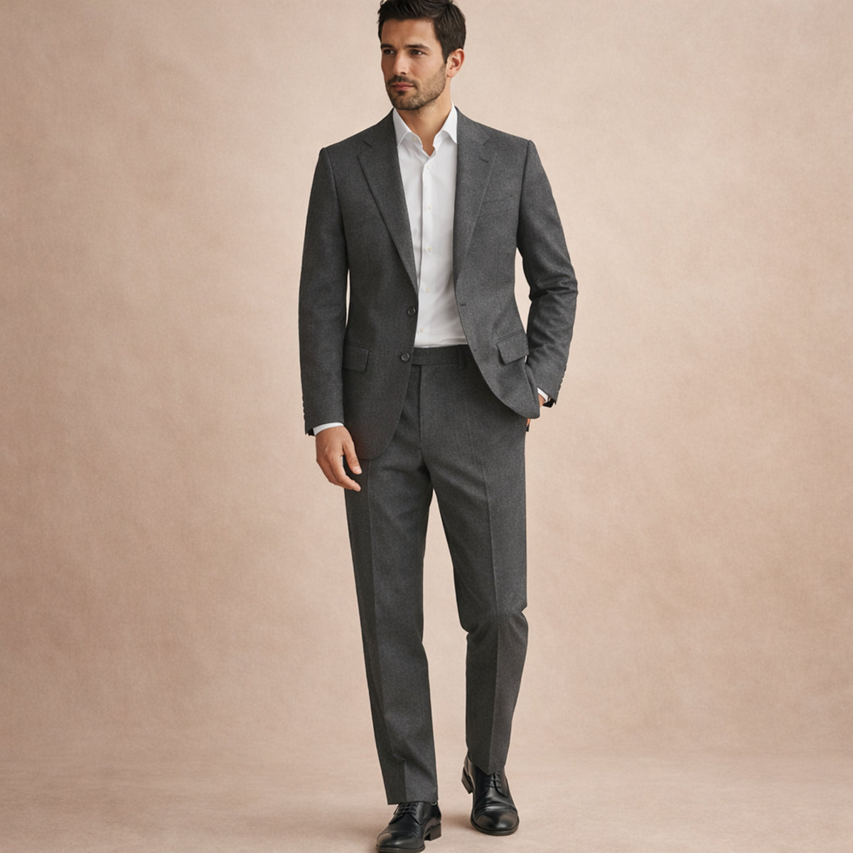 The Pinebrook Ridge Men’s Luxury Linen Wedding Suit – 2 Piece Single Breasted Set