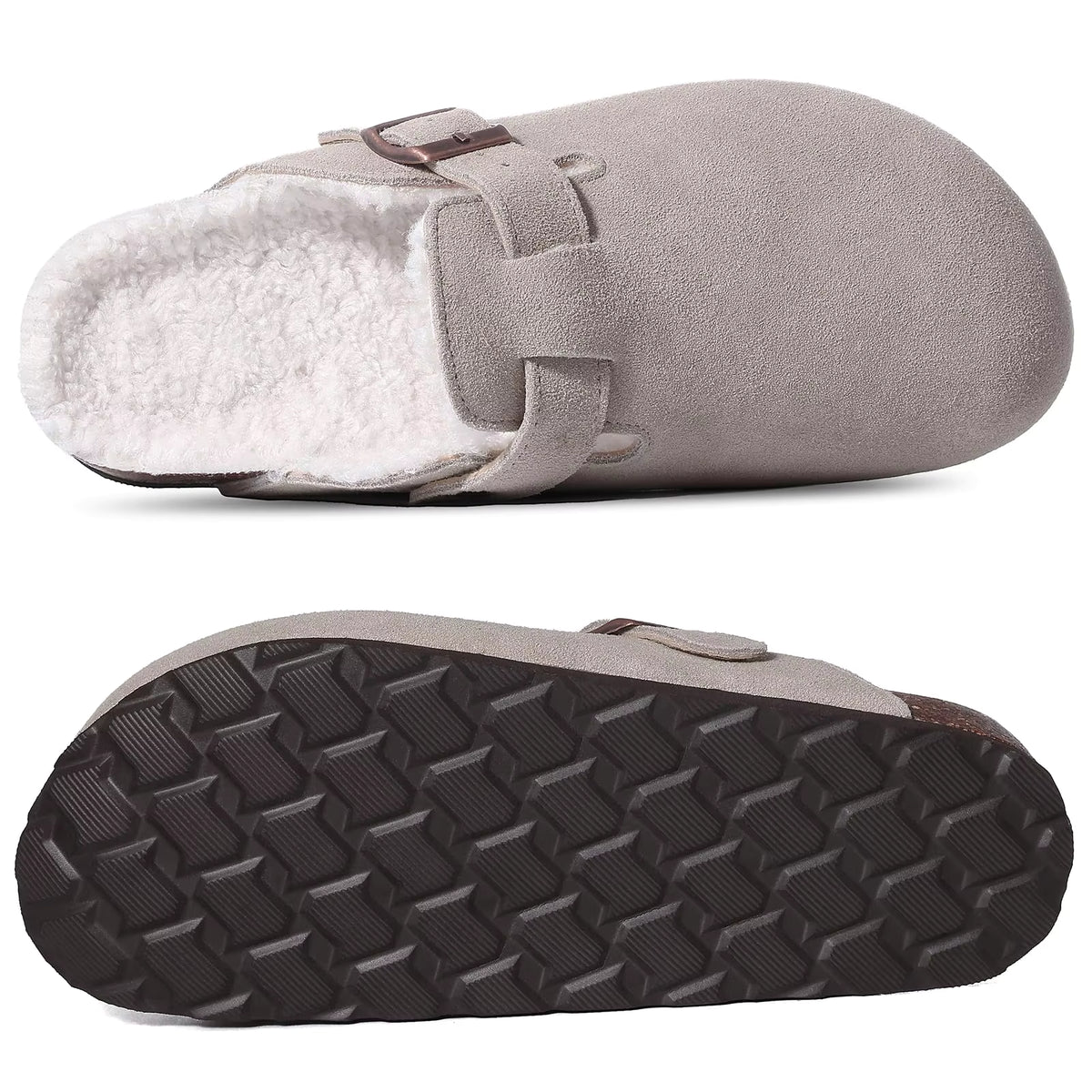 The Monterey Men's Fleece Lined Adjustable Buckle Winter Clogs