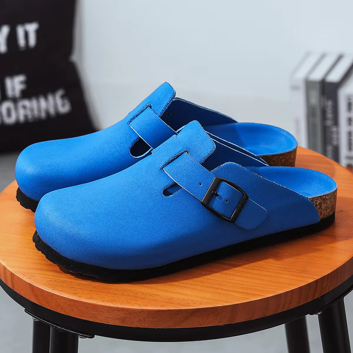 The Pacific Grove Men's Adjustable Buckle Comfort Clogs