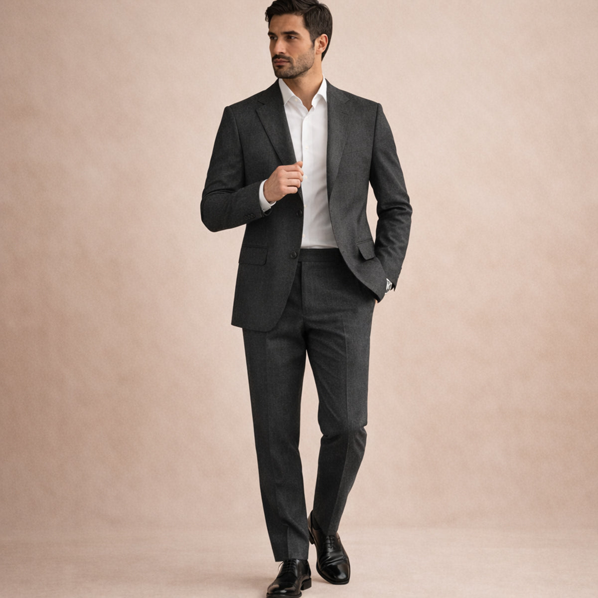 The Pinebrook Ridge Men’s Luxury Linen Wedding Suit – 2 Piece Single Breasted Set