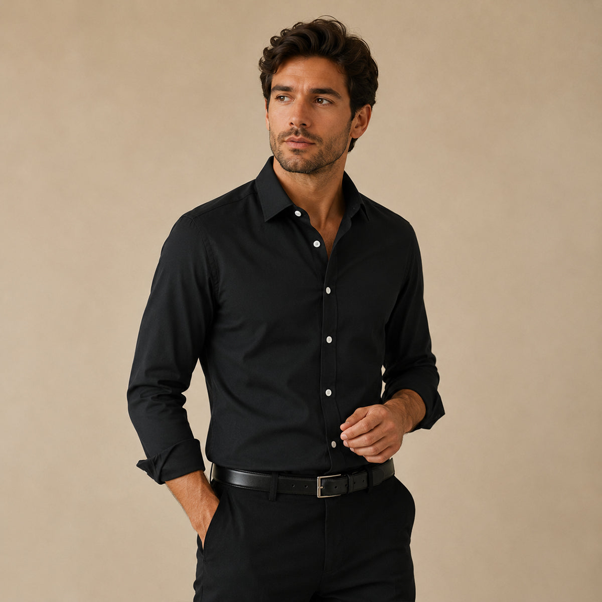 The Naples Men’s Casual Lightweight Cotton Hemp Shirt